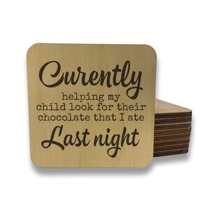 Currently Helping my Child Look Magnet/Drink Coaster